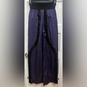Puma Pronounce High Waisted Athletic Pants Relaxed Fit Size XXS Purple